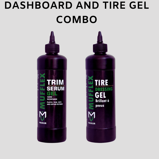 MuffleX Dashboard and Tire Gel: Ultimate Protection and Shine- COMBO