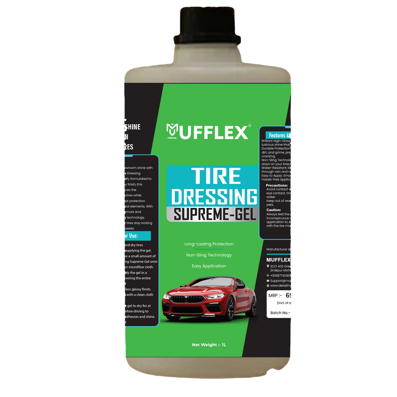 Tire Dressing Supreme Gel Concentrate:1:1 -Customize Your Shine, Protect Your Tires