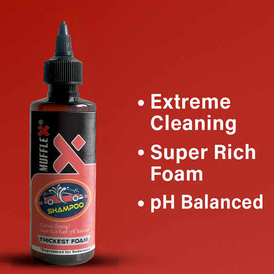 Mufflex Car Care Thickest Foam Shampoo | Ultra-Dense Foam | Deep Cleaning | Gentle on Paint